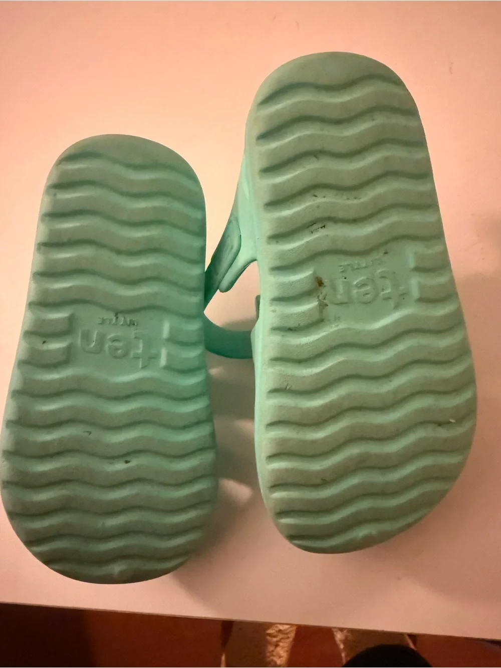 Ten Little Toddler Water Sandals Mint Green Size 8